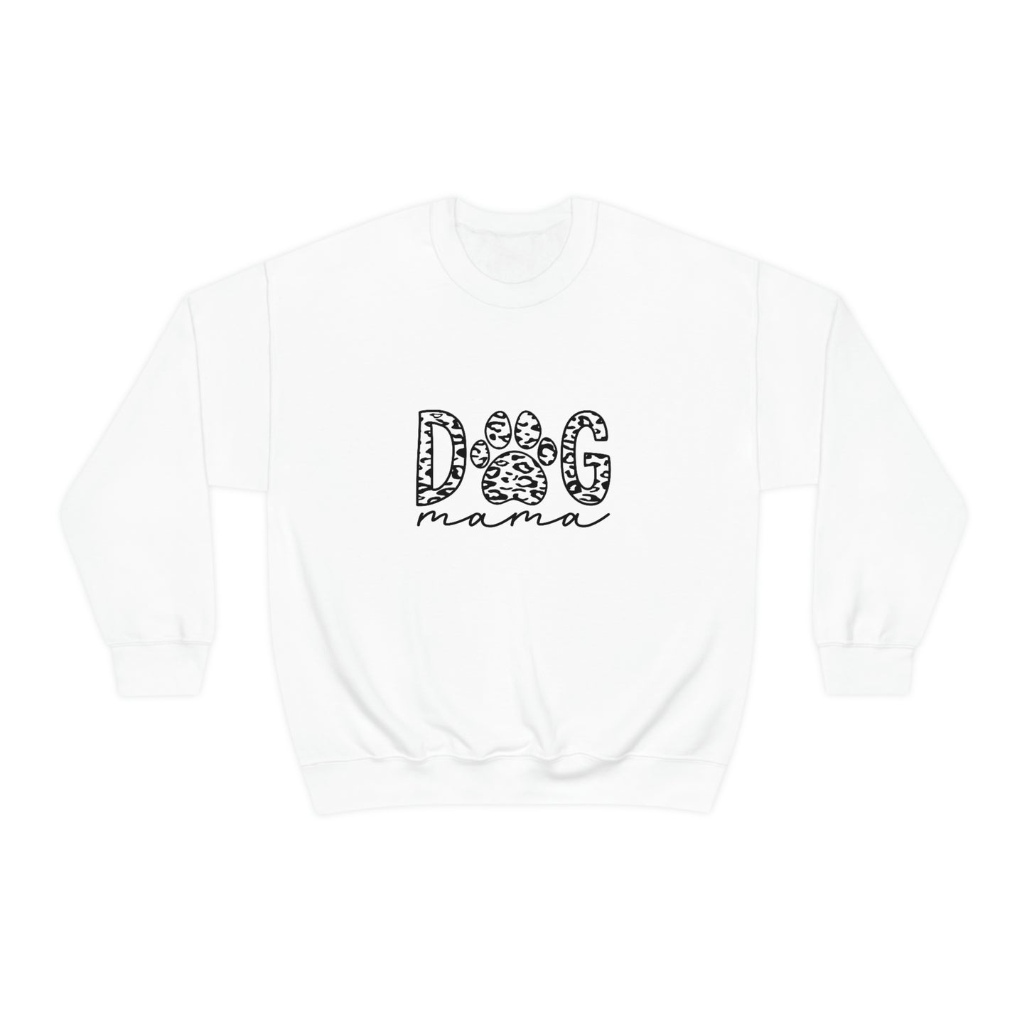 Dog Mama Paw Print Crewneck Sweatshirt