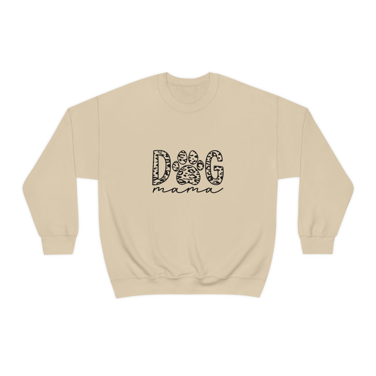 Dog Mama Paw Print Crewneck Sweatshirt
