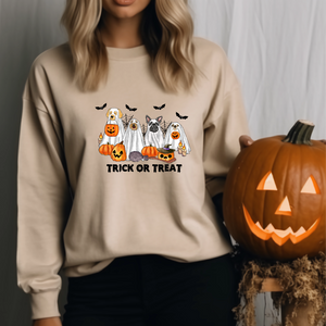 "Trick or Treat" Ghost Dogs Sweatshirt